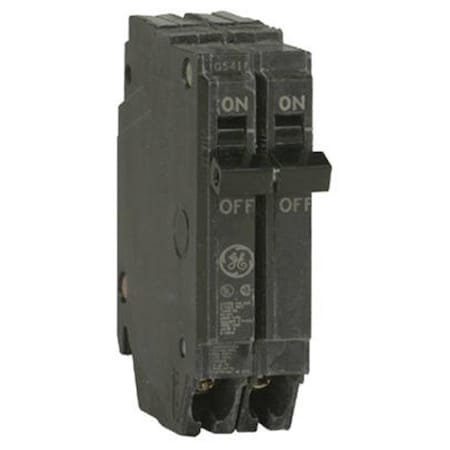 Ge Energy Circuit Breaker, THQP Series, 15A, 2 Pole, 120/240V AC, 10kA at 120/240V AC 646141